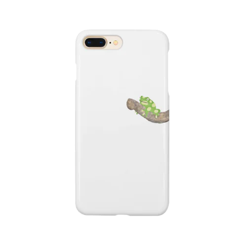 木につかまるドットかえる君 Smartphone Case