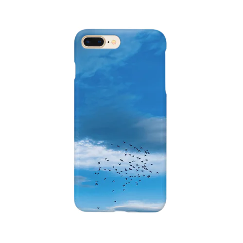 出会いの空と鳥の群れ Smartphone Case