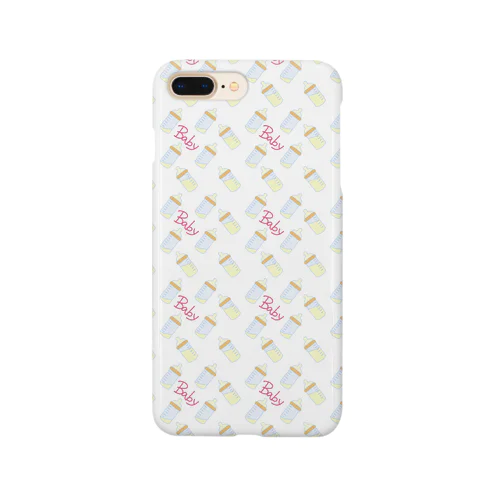 哺乳瓶(ホワイト) Smartphone Case