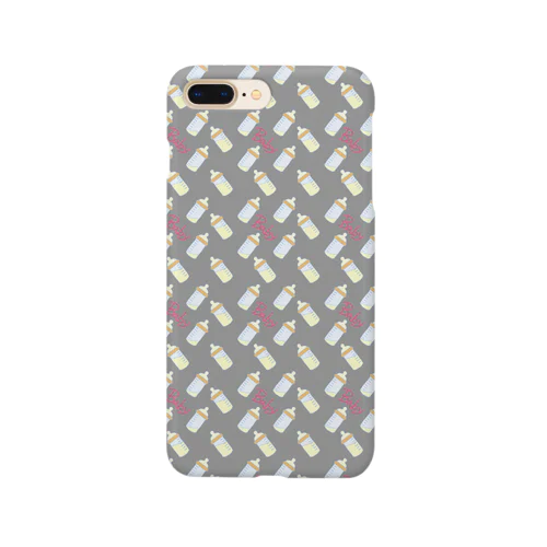 哺乳瓶(グレー) Smartphone Case