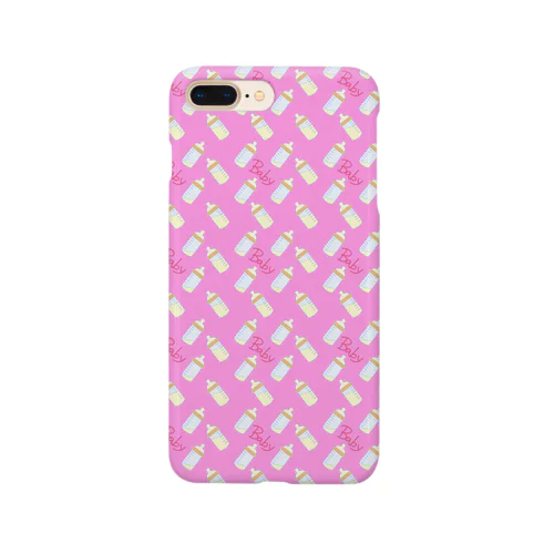 哺乳瓶(ピンク) Smartphone Case