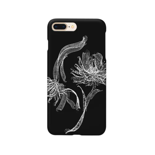 曲線花(黒ver.) Smartphone Case