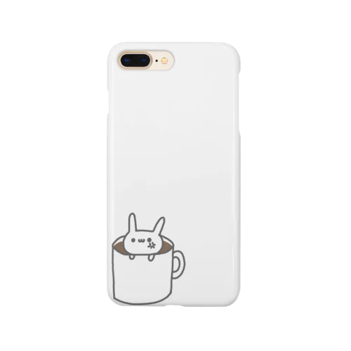 コーヒーに落ちたうさぎ Smartphone Case