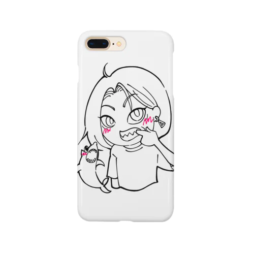 サメキバ白 Smartphone Case