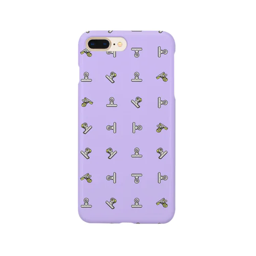 目玉クリップ　ラベンダーA Smartphone Case