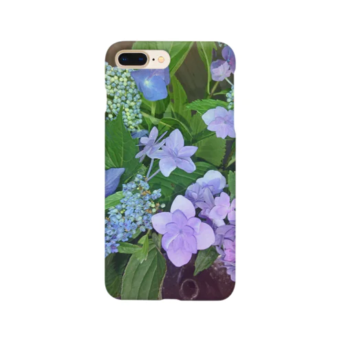 紫陽花（生花） Smartphone Case