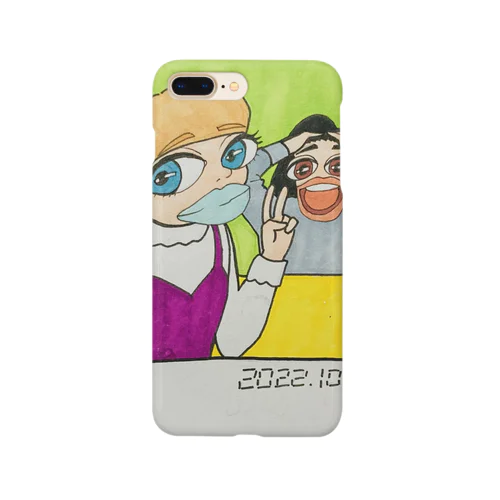 2人はマブダチ👯‍♂️（チェキ風） Smartphone Case