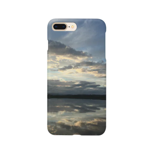 田んぼと夕焼け Smartphone Case