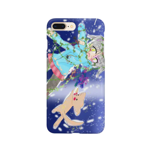 犬と女の子と星空 Smartphone Case