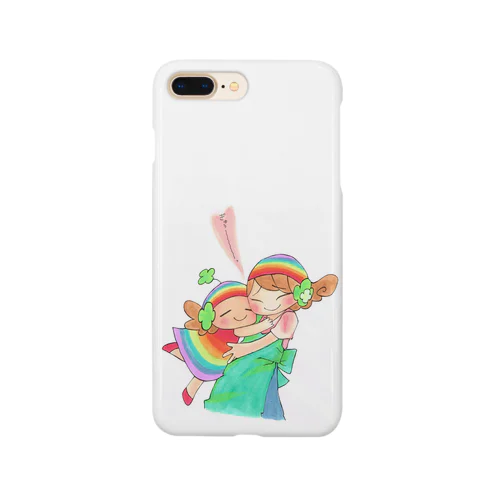 オリジナルキャラ「ハッピーちゃん」ぎゅぅ〜 Smartphone Case