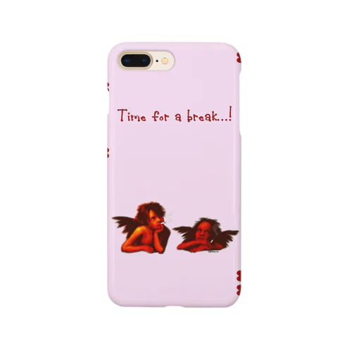 Time for a break...! iPhone7 Plus ケース（ピンク） Smartphone Case