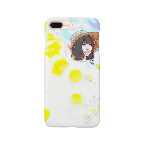 麦わら少女と向日葵 Smartphone Case