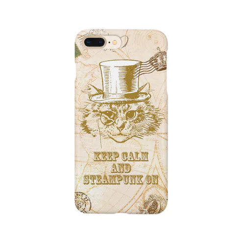 Keep Calm and Steampunk On スマホケース