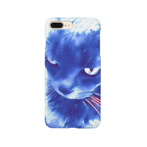 Ｌ＆Ｔ（斜め・白青猫１） Smartphone Case