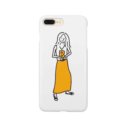 夏の女の子　オレンジ Smartphone Case