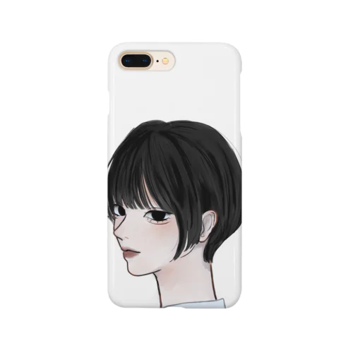 ショートボブのおにゃのこ(少し引きバージョン) Smartphone Case