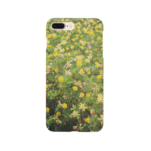 地球の景色　黄色の花畑 Smartphone Case