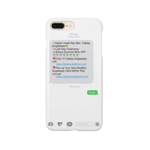 Spam Message iPhone case for 6splus,6sPlus,7Plus スマホケース