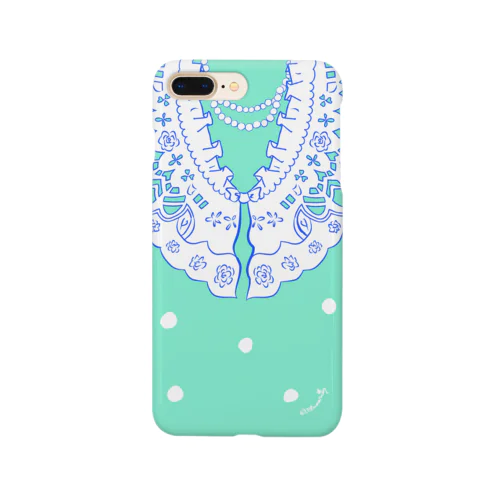 💙Big Collar dots T 💙 Smartphone Case