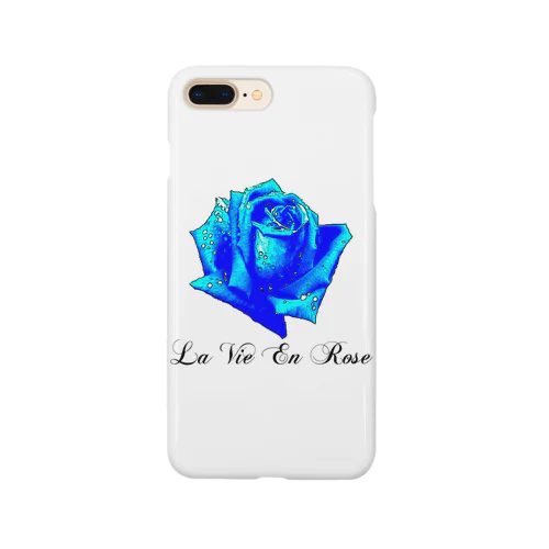 La Vie En Rose-Blue スマホケース