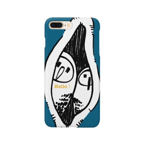 鳥に挨拶して欲しい人間向け(青) Smartphone Case