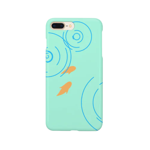 波紋と金魚 Smartphone Case