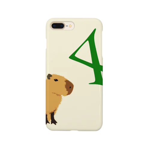 ご安全に、ヨシ！誕生数4のカピバラ Smartphone Case