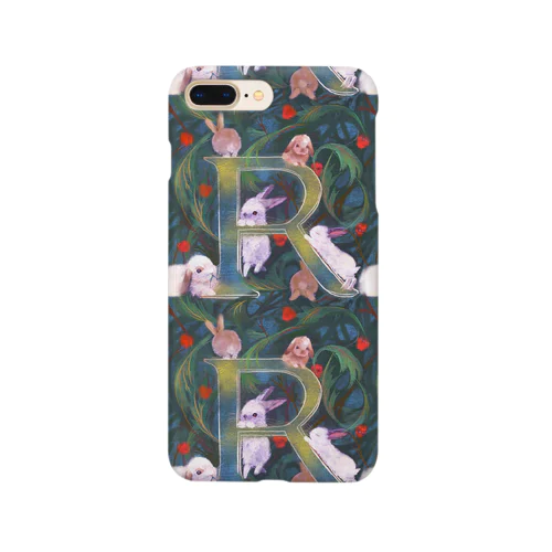 RabbitのRで遊ぶ森のうさぎ Smartphone Case