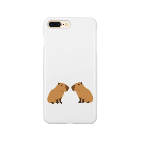 向き合うカピバラ Smartphone Case