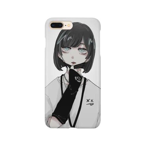 黒髪ボブの女の子 Smartphone Case