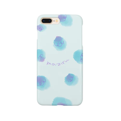 Blue pattern スマホケース