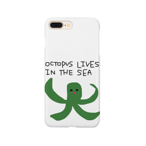 OCTOPUS LIVES IN THE SEA  スマホケース