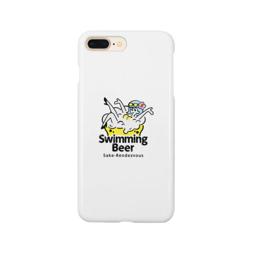 swimming beer スマホケース