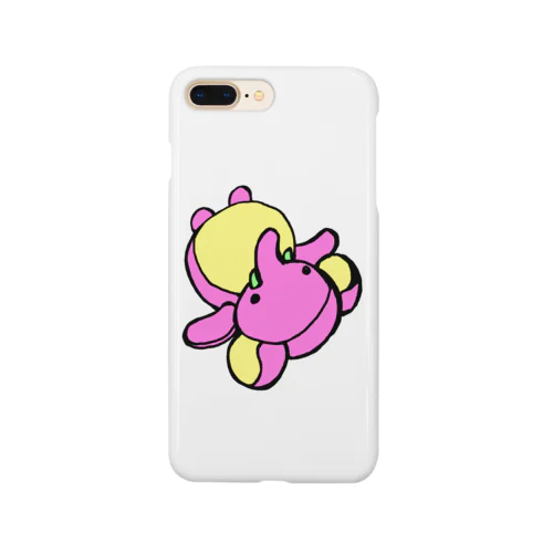 ごろ寝ゾウさん、ピンク Smartphone Case