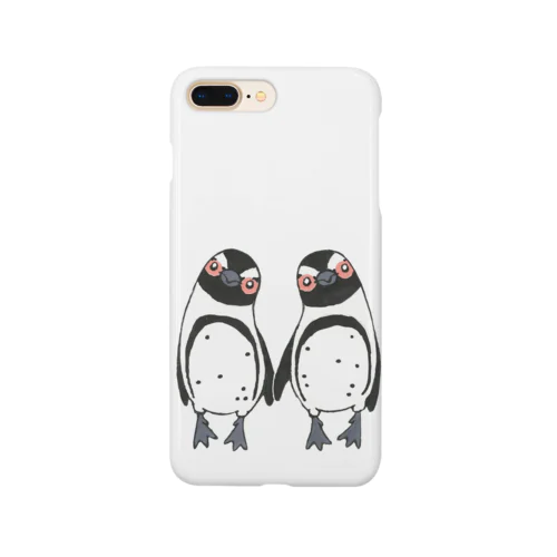 手繋ぎケープペンギンのカップル🐧❤️🐧 Smartphone Case