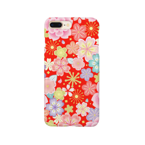 花尽くし_弍（赤） Smartphone Case