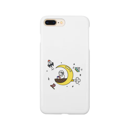 月の操縦・シンプル宇宙飛行士 Smartphone Case