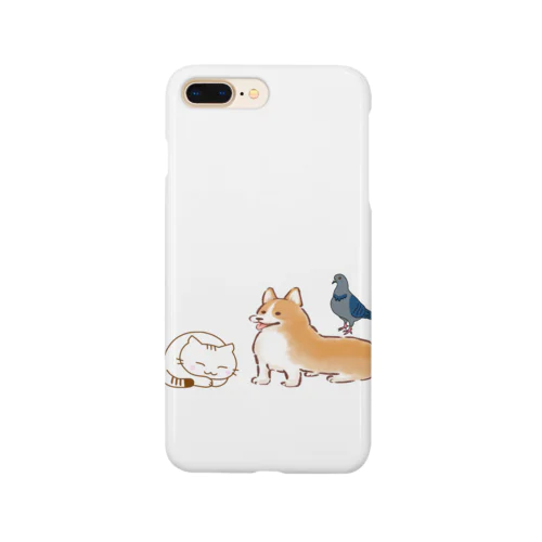 幸せな動物のスマホケース Smartphone Case