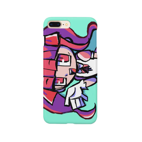 ドットピンクの女の子 Smartphone Case