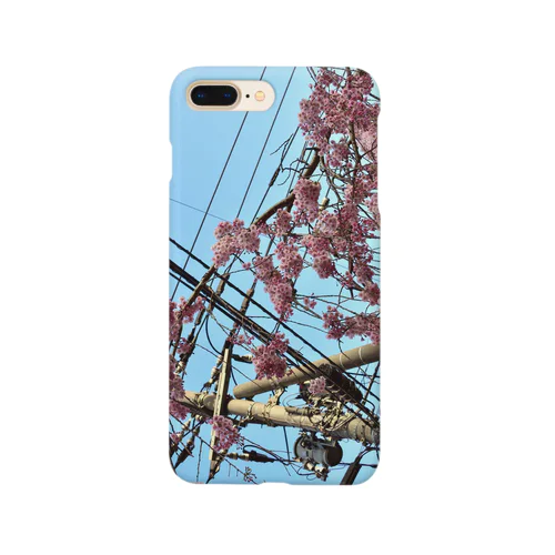 桜咲く電線 Smartphone Case