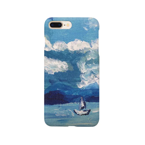 海辺に浮かぶ船 Smartphone Case