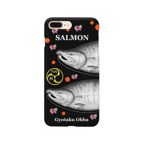 鮭（SALMON；桜；巴；卵） （門別 鮭） あらゆる生命たちへ感謝をささげます。 Smartphone Case