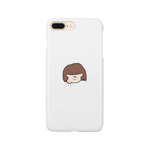 親知らず抜歯後の痛みに耐える女の子 Smartphone Case