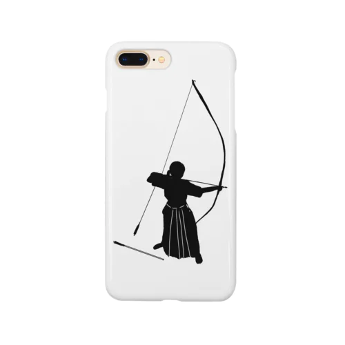 弓道シルエット「正射必中」 Smartphone Case