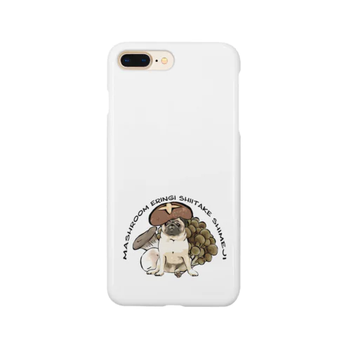 きのこ犬　パグ Smartphone Case