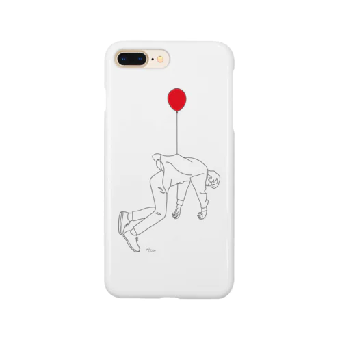 風船で飛ぶ人 Smartphone Case