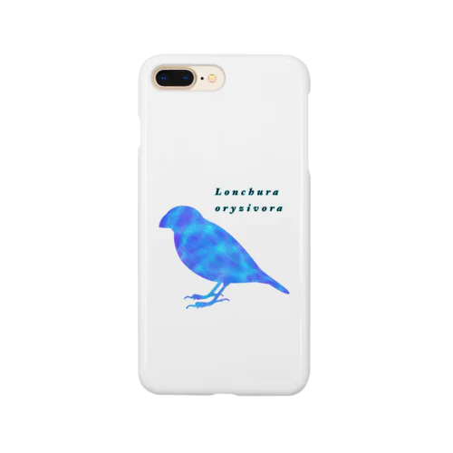 文鳥シルエット Smartphone Case