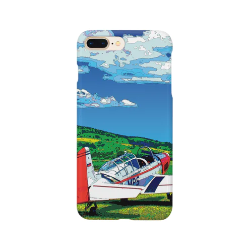 草原の飛行機 Smartphone Case