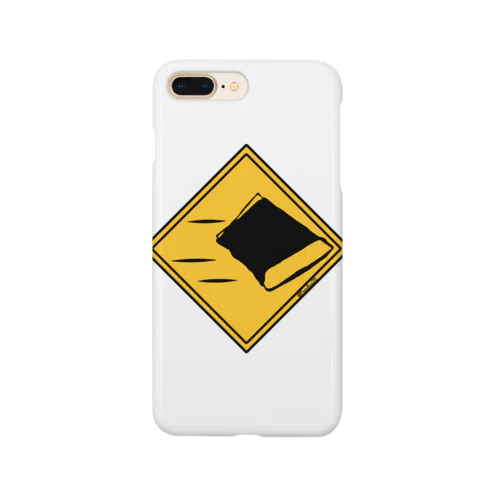 標識「枕投げ注意」 Smartphone Case