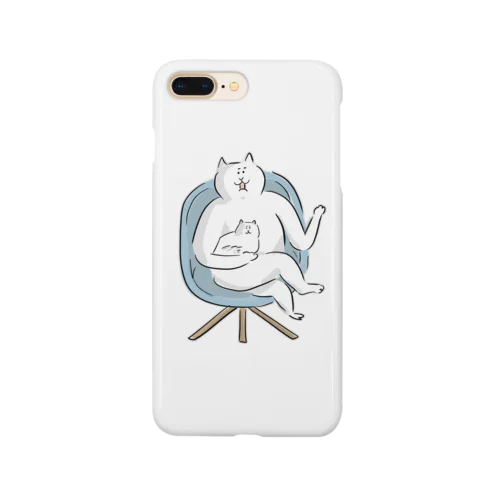 何かを熱弁する猫 Smartphone Case